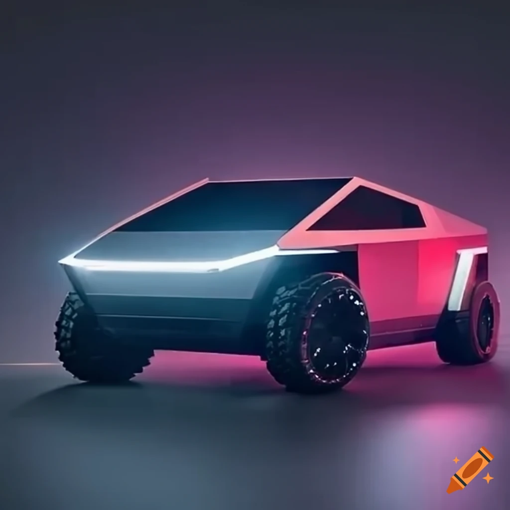 🔥 Free download Tesla cybertruck with magnetic wheels realistic 8k 