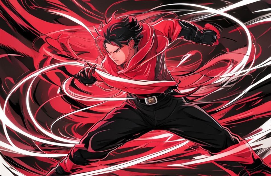 Red And Black Anime Wallpaper