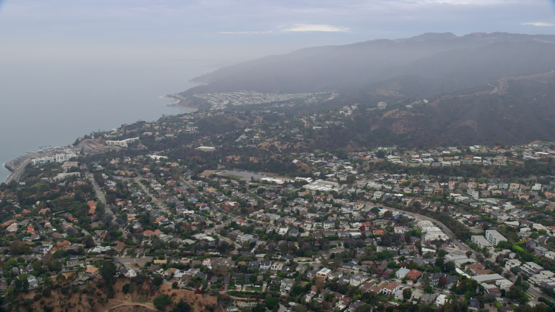 8k Stock Footage Aerial Video Flying Over Palisades Charter High