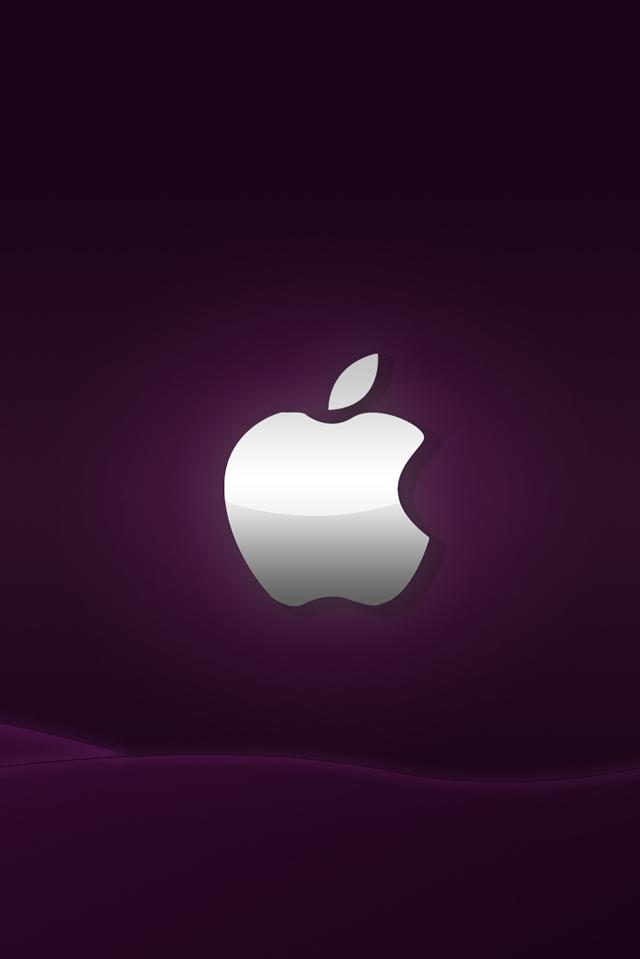 apple wallpaper purple