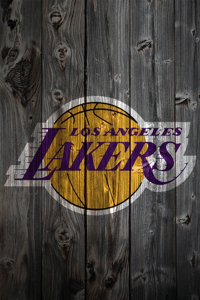 Lakers Logo Wood Flooring iPhone Wallpaper Background And Themes