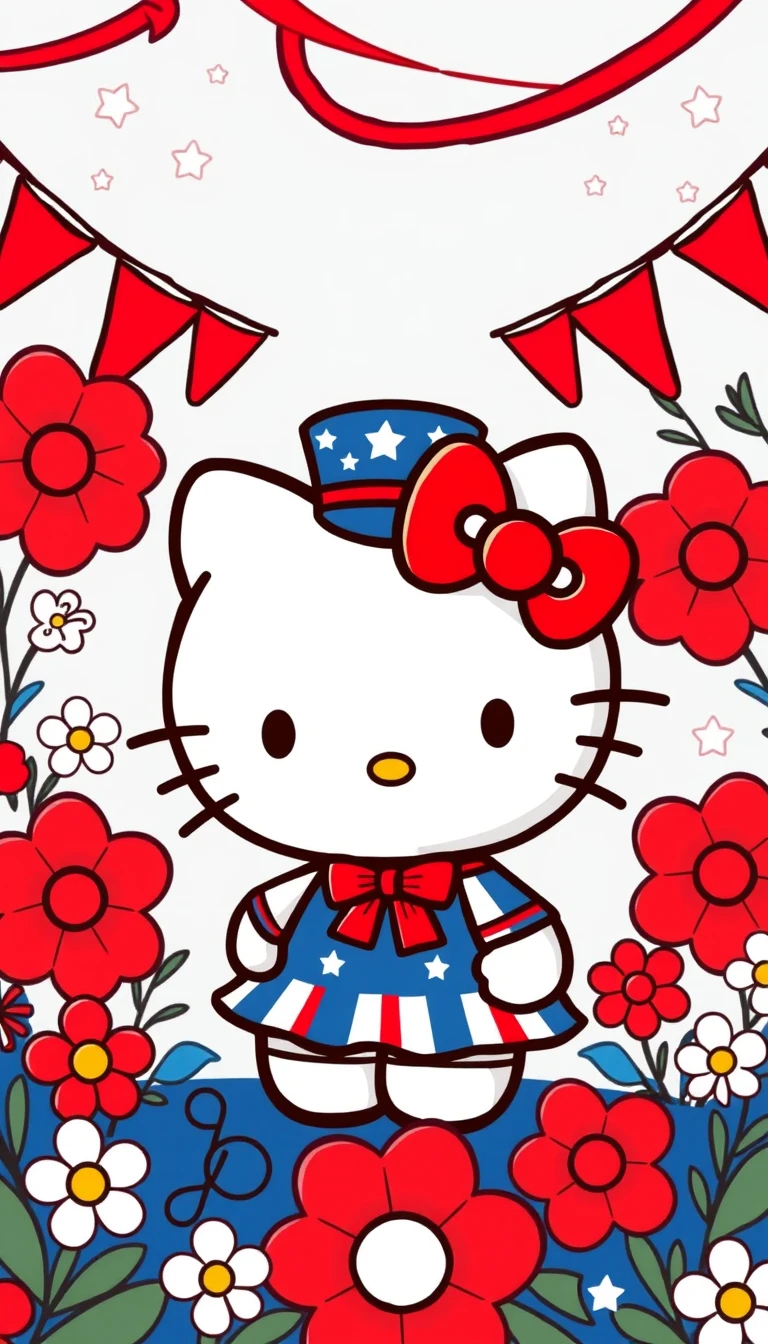 🔥 Free Download Hello Kitty Memorial Day Wallpaper by @codycooper ...