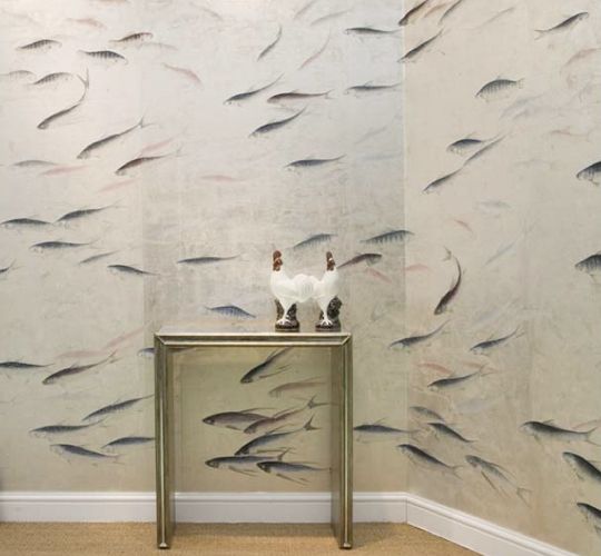Fish De Gournay Wallpaper