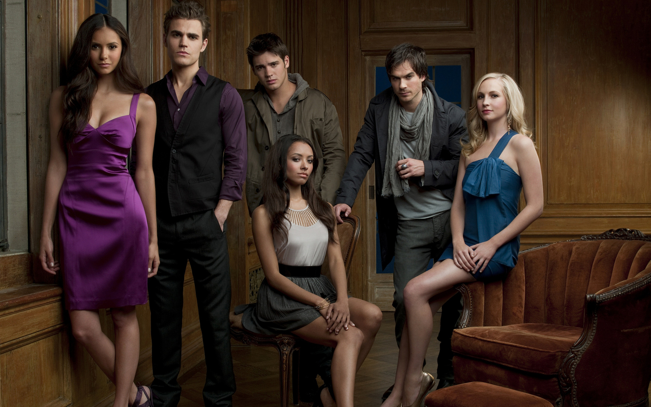 Tvd Cast The Vampire Diaries Actors Wallpaper