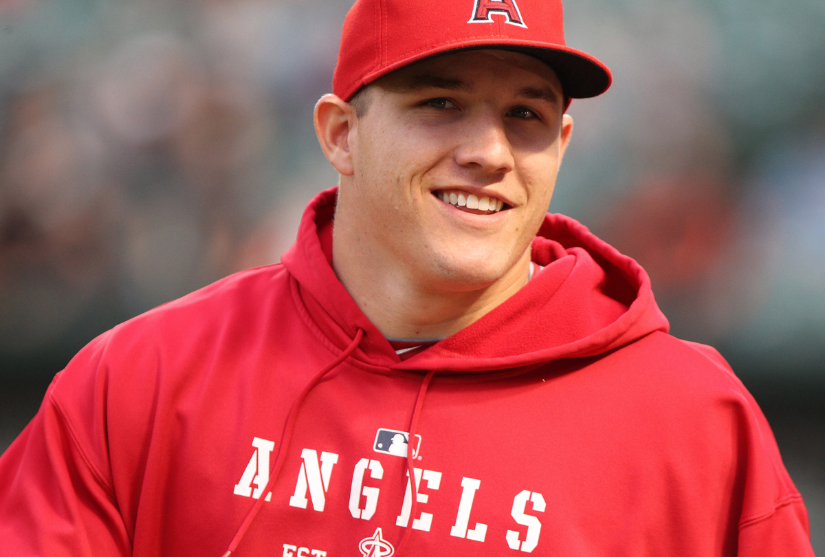 Hot Stuff Enterprise Z37-24x36-NA Angels Mike Trout Poster, 24 x 36 in.