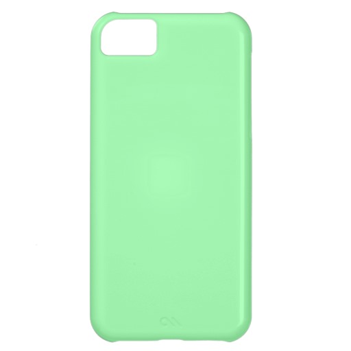 Add Your Text Image Mint Green Background iPhone 5c Case