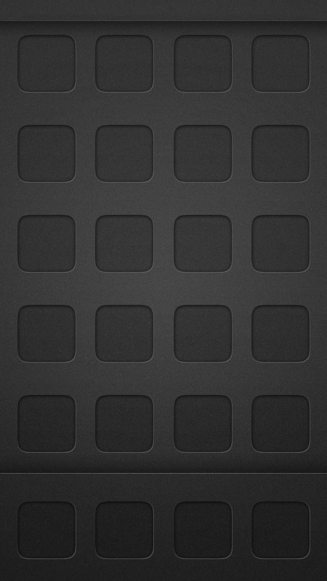 Dark Black App Grid Homescreen