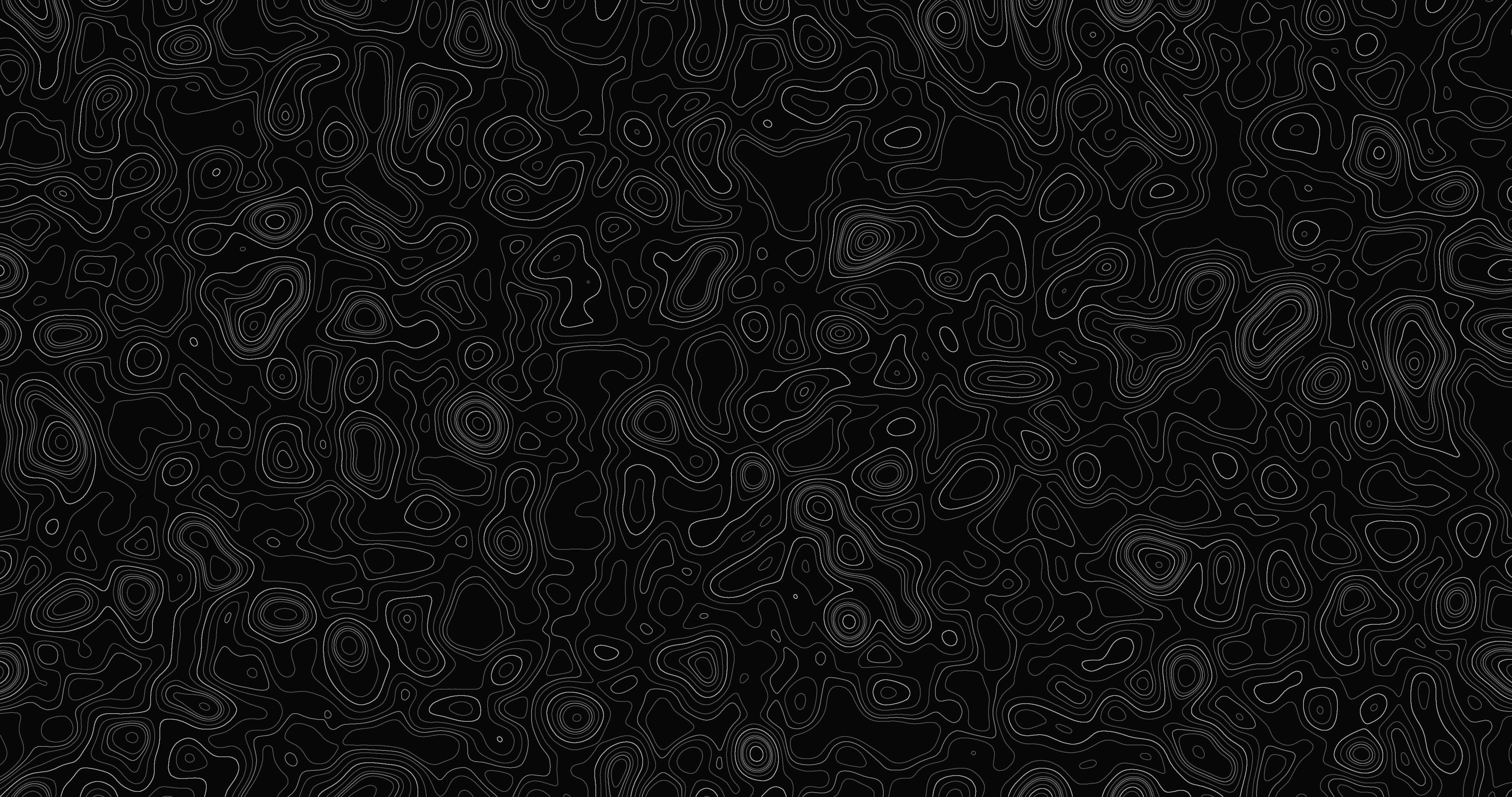 Black And White Topographic Wallpaper