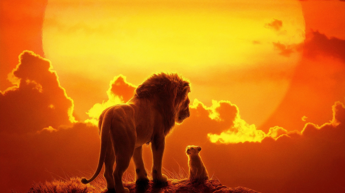 Download the lion king lion and cub 2019 movie 1366x768 1366x768