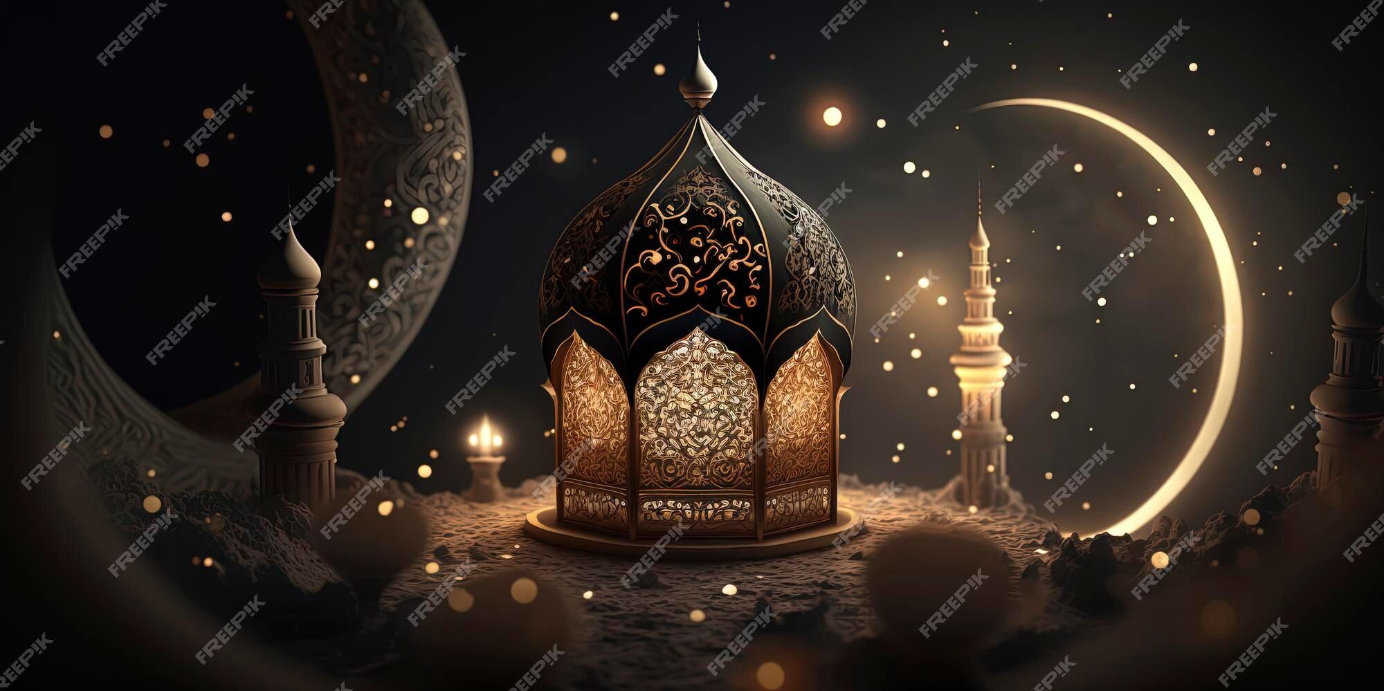 Premium Photo Arabian Nights Ramadan Kareem Islamic Background