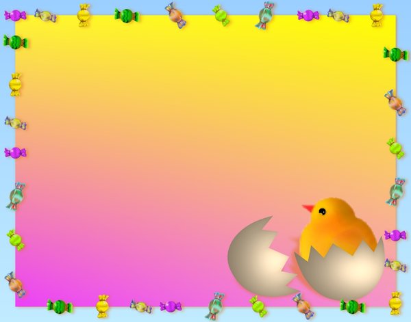 Easter Background Pretty For Children In Bright