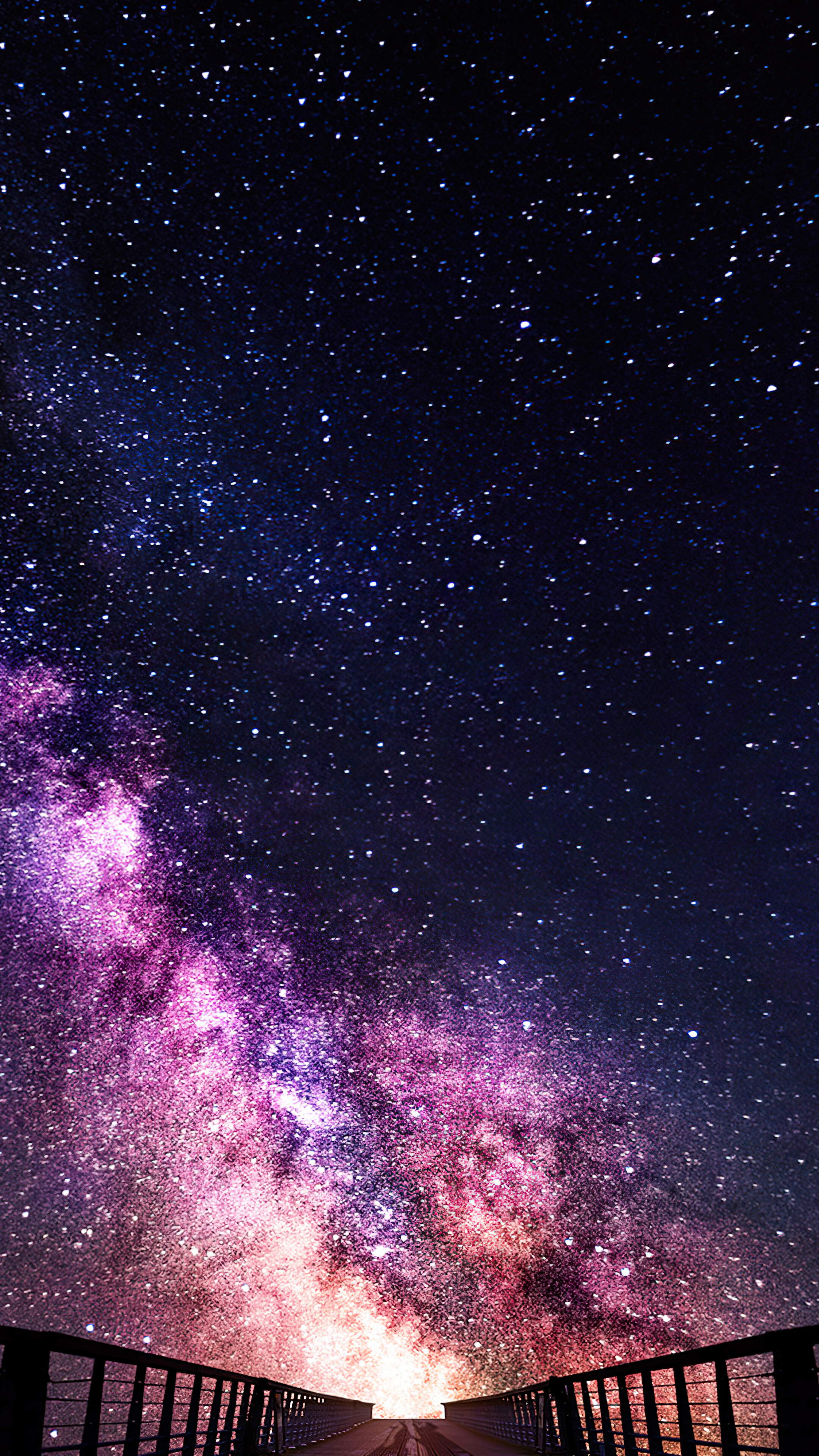 Starry Night Sky Scenery 4k Wallpaper