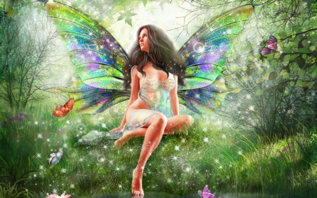 Beautiful Fairy Wallpaper Hd Background Hivewallpaper