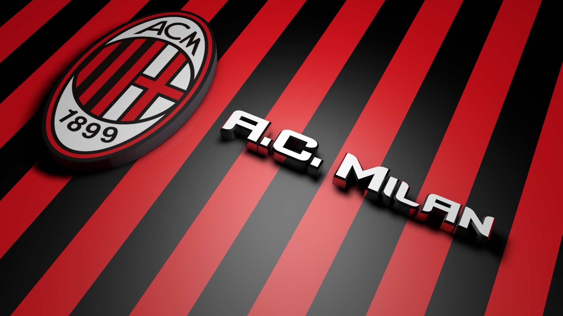 Ac Milan Football Logo HD Wallpaper Of