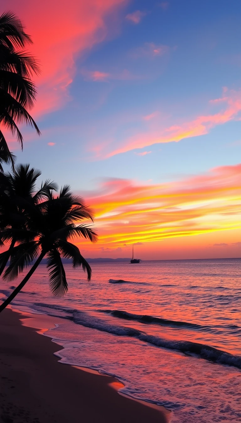 Sunset Beach Wallpaper