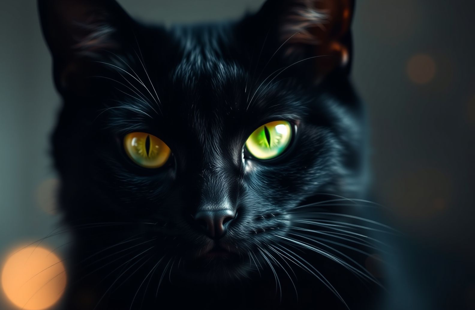 Black Cat Eyes Wallpaper