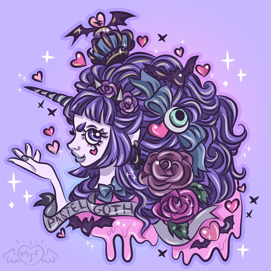 Pastel Goth Queen by MissJediflip on