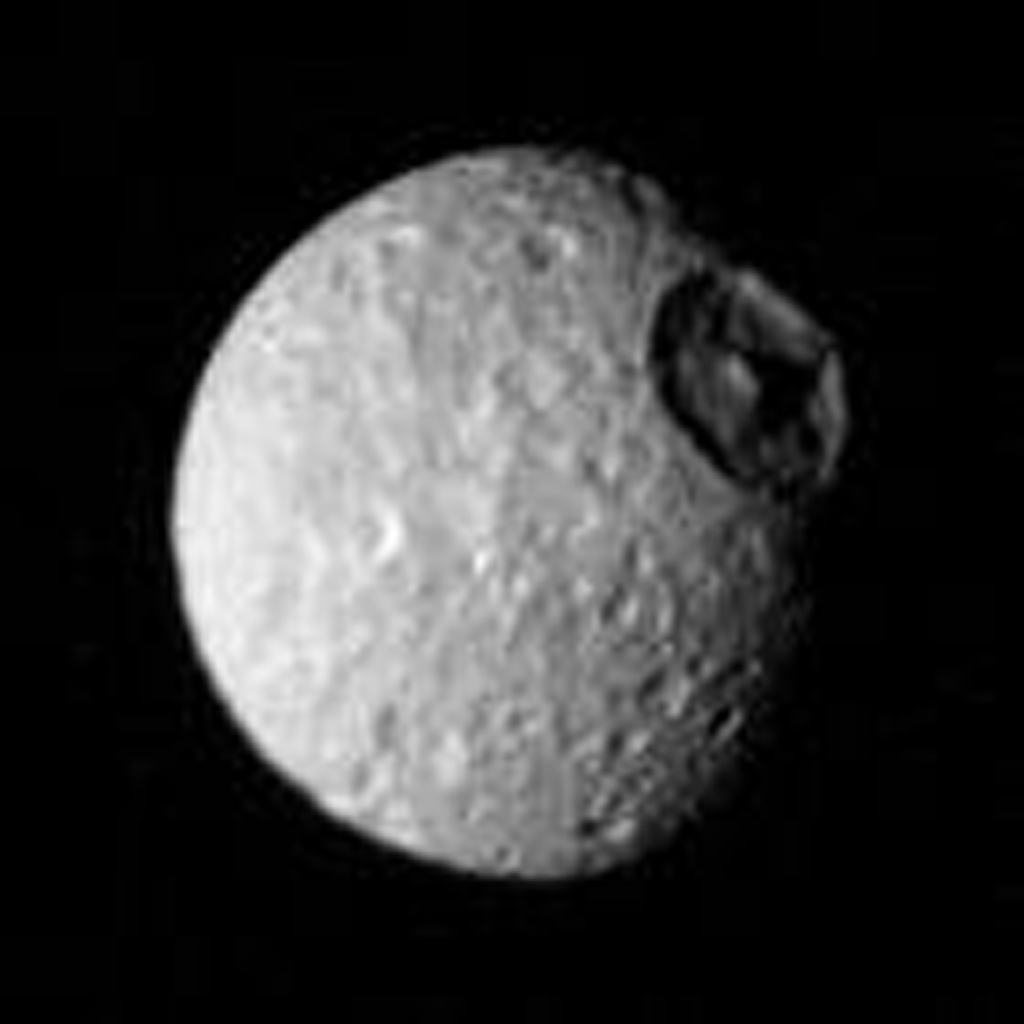 Space Image Saturn S Moon Mimas
