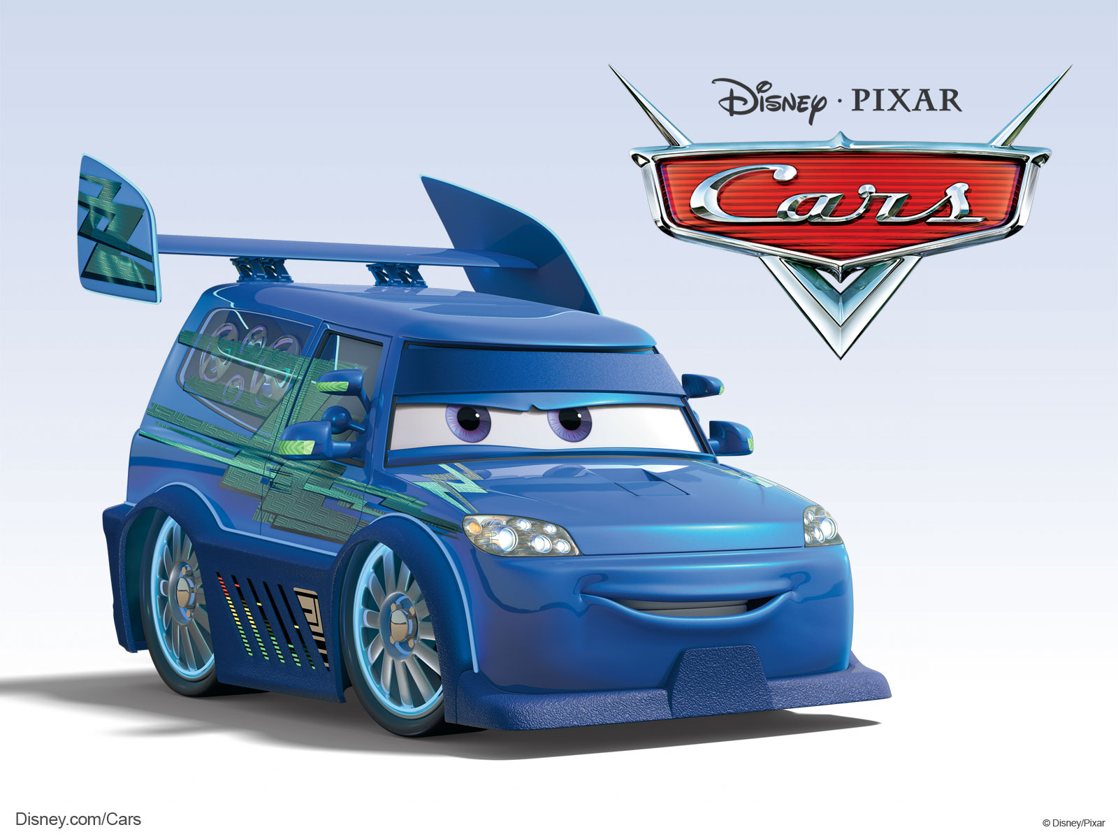 DJ the custom car from DisneyPixar movie Cars wallpaper