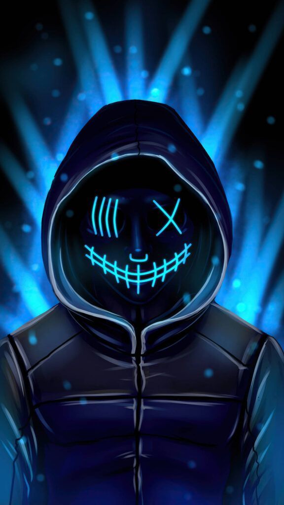Neon Mask Boy Wallpaper For Homescreen Lockscreen