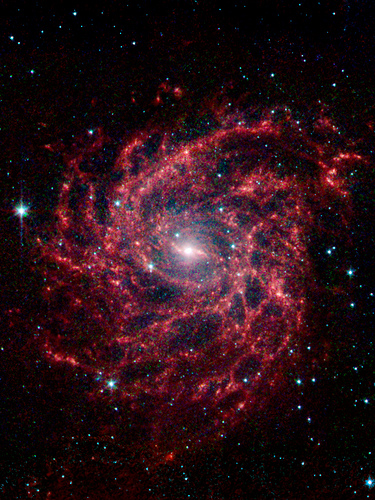 Ic 342a Wallpaper Spitzer Space Telescope Image Of The Gal