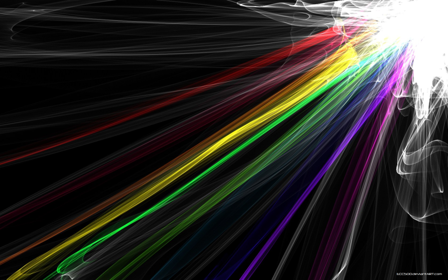 Rainbow Abstract Wallpaper By Ecc500