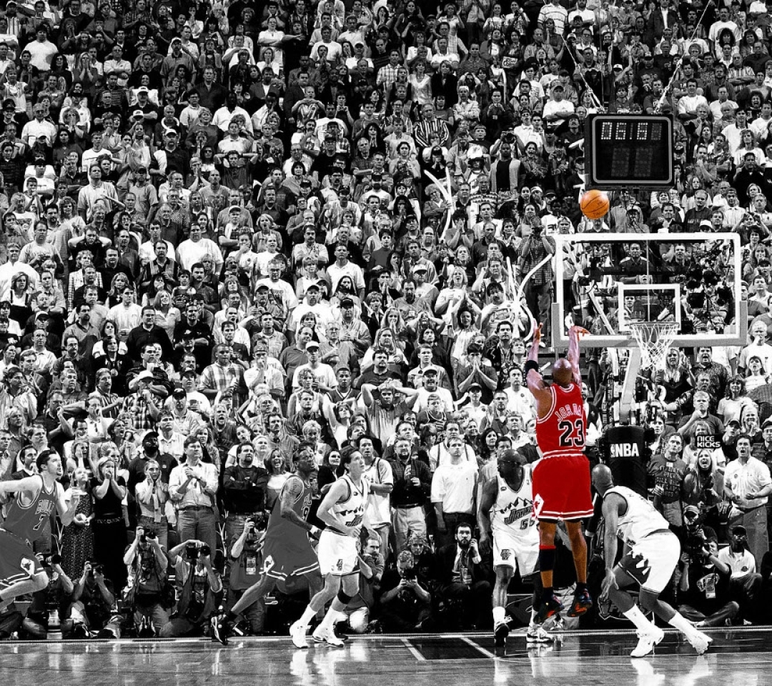 Wallpaper Crowd Basketball Michael Jordan