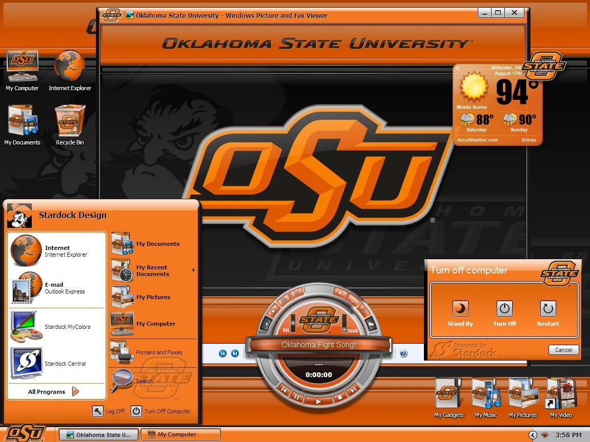 Mycolors Oklahoma State University Desktop Screenshot Of