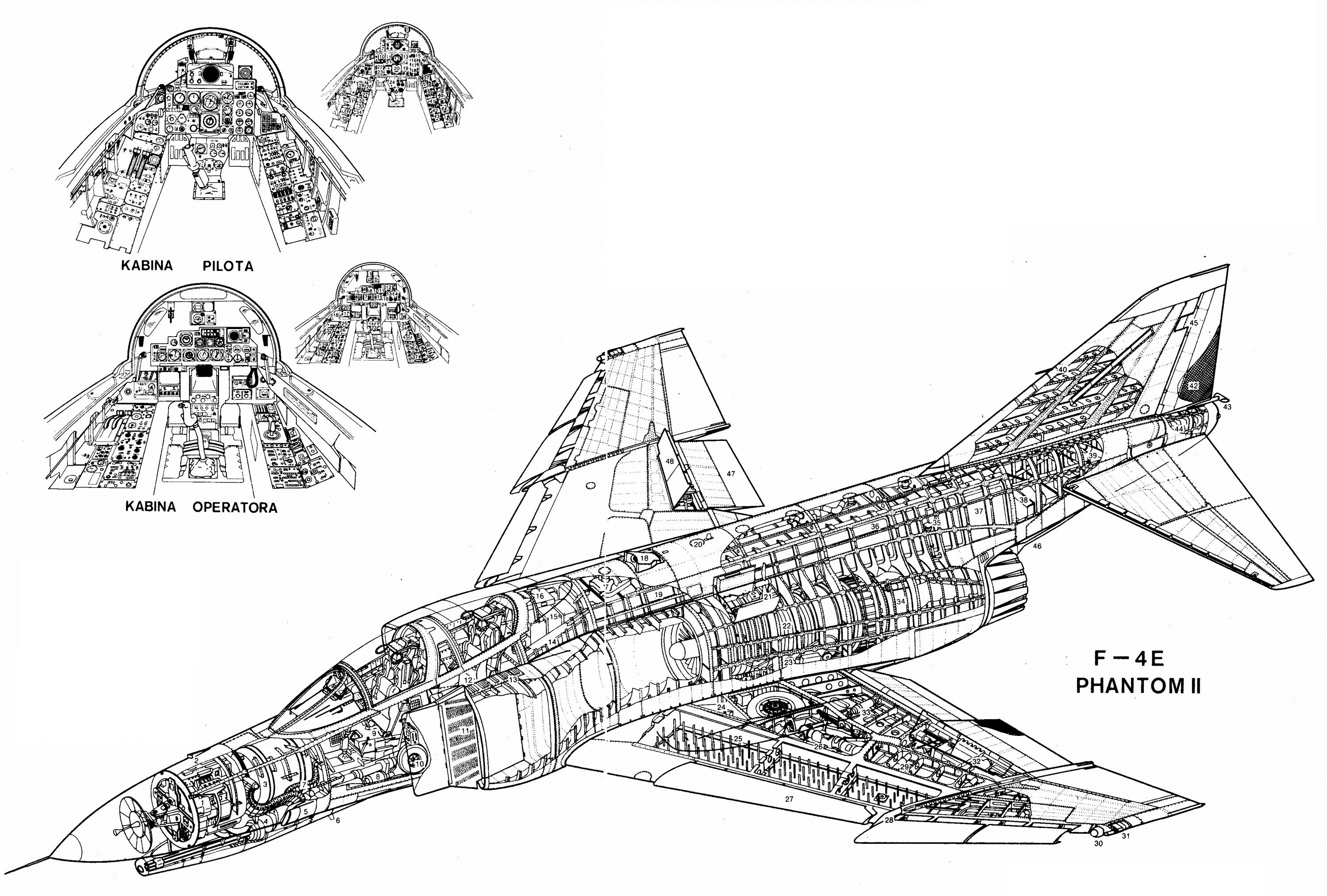 Aircrafts F Wallpaper F4 Phantom Ii Cutaway