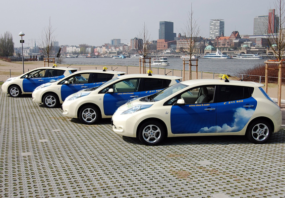 Wallpaper Of Nissan Leaf Taxi
