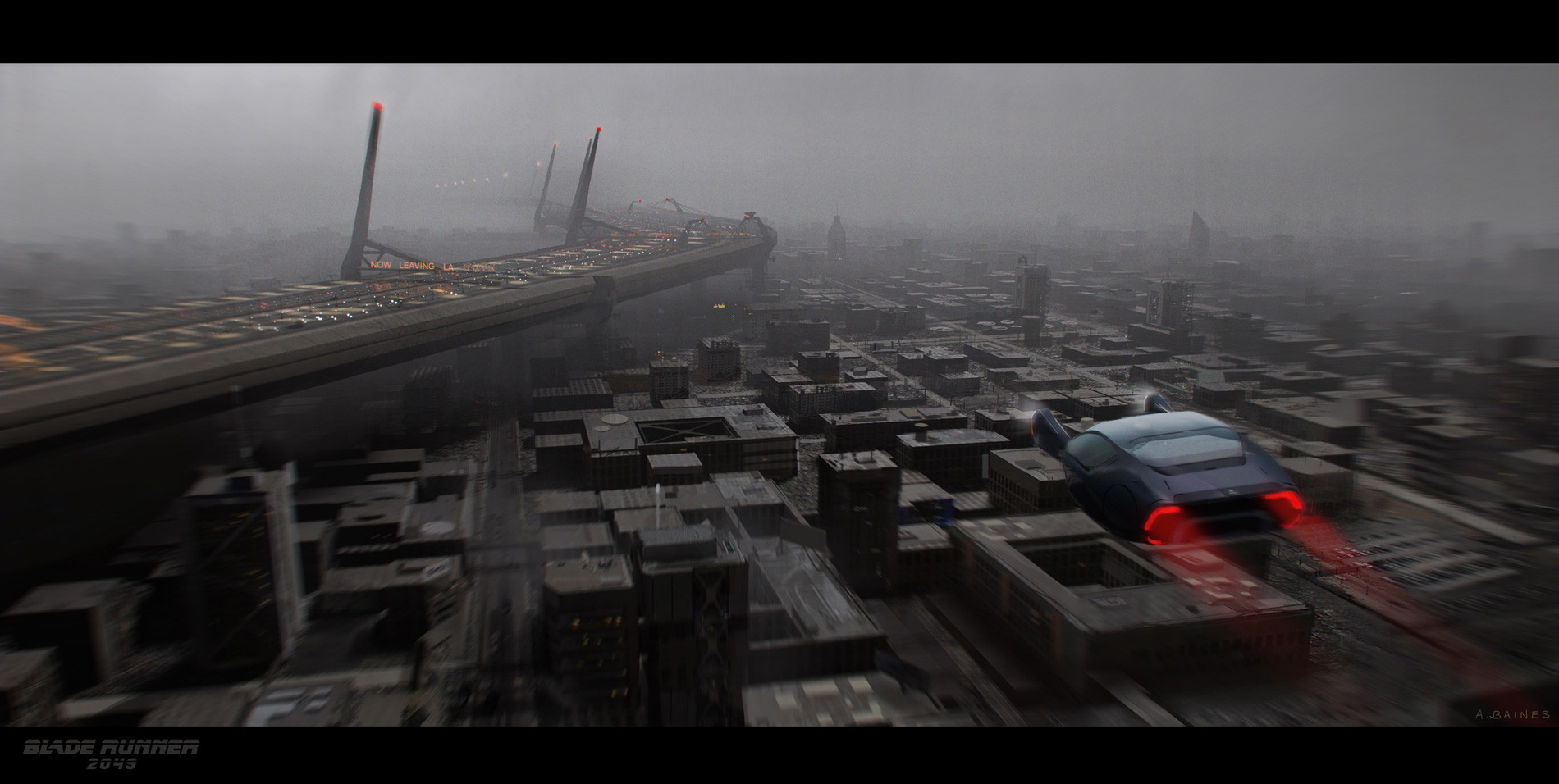 Blade Runner Concept Art Adam Baines Triboro Exitla Resized Ab Wallpaper