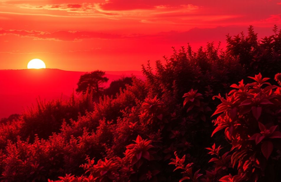 Red Nature Wallpaper