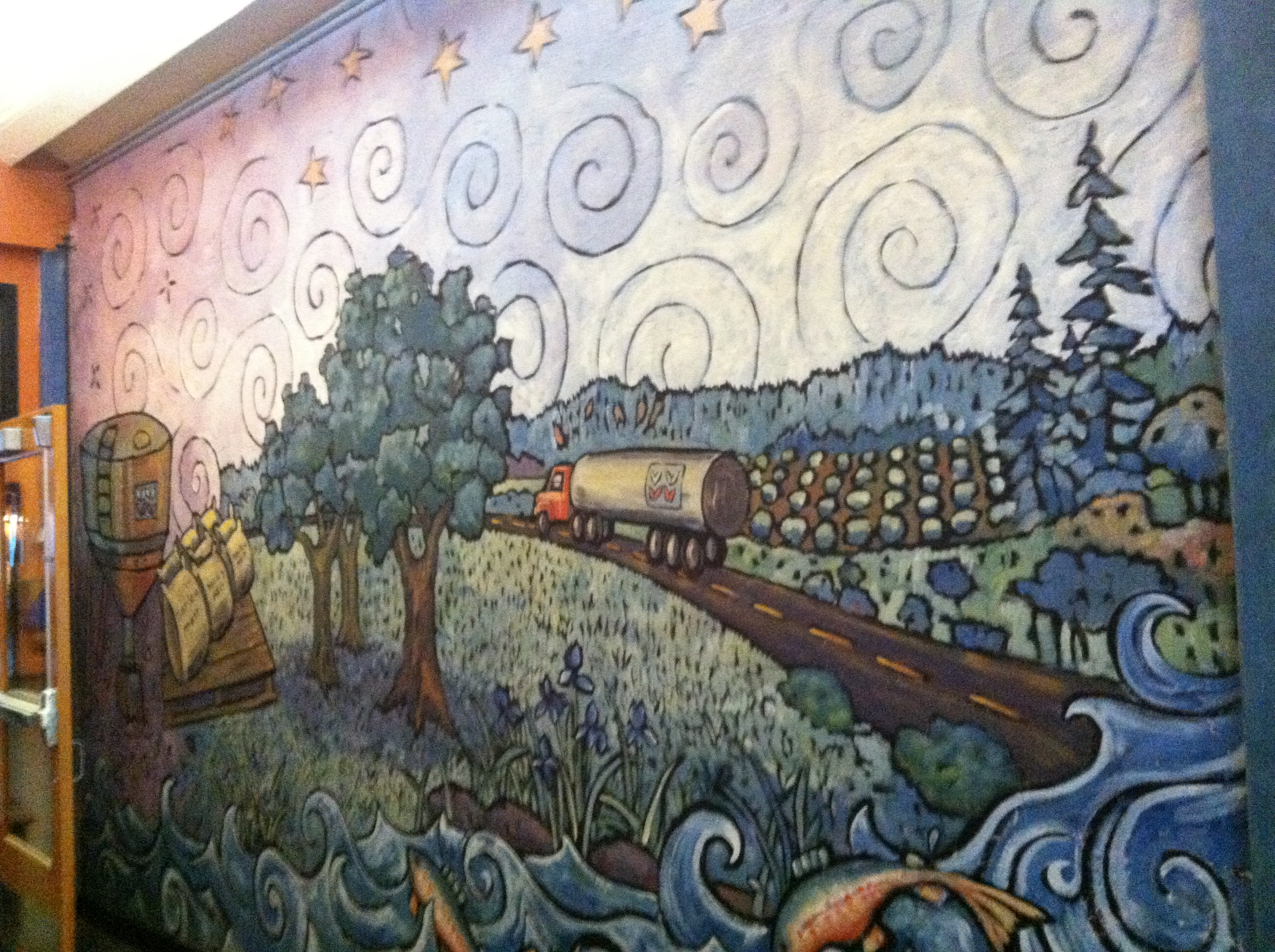 Mural At Full Sail Brewery Beer Art