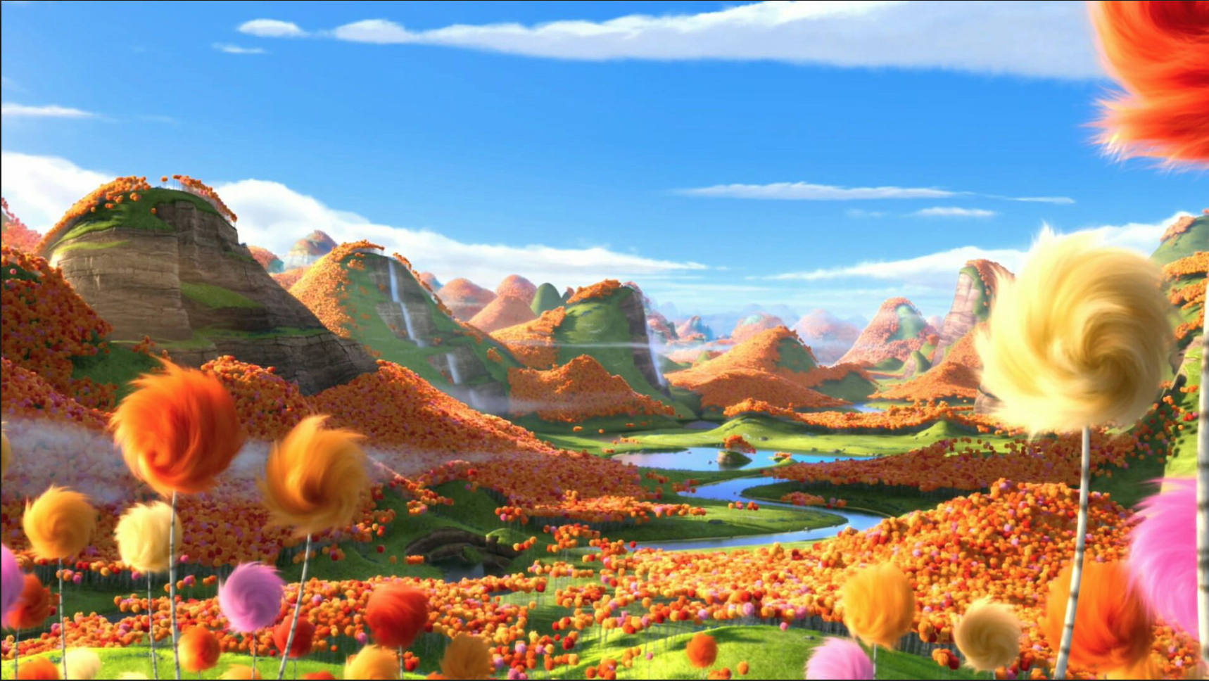 Forest Of Truffula Trees From The Lorax In
