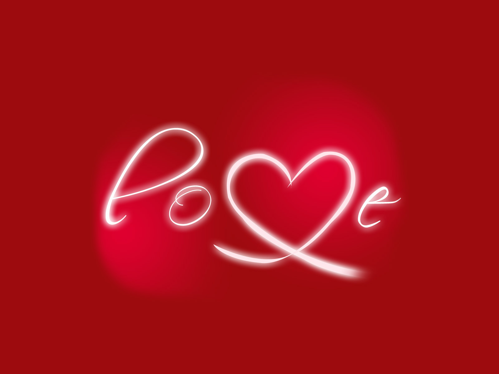 Red Color Love Text Wallpaper