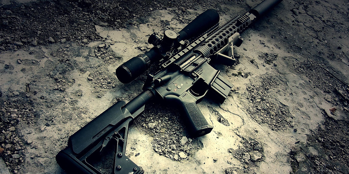 Rifles Scope Gun Cover Background Twitrcovers