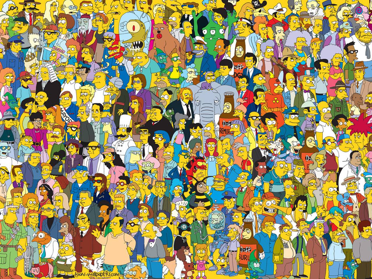 All The Characters Simpsons
