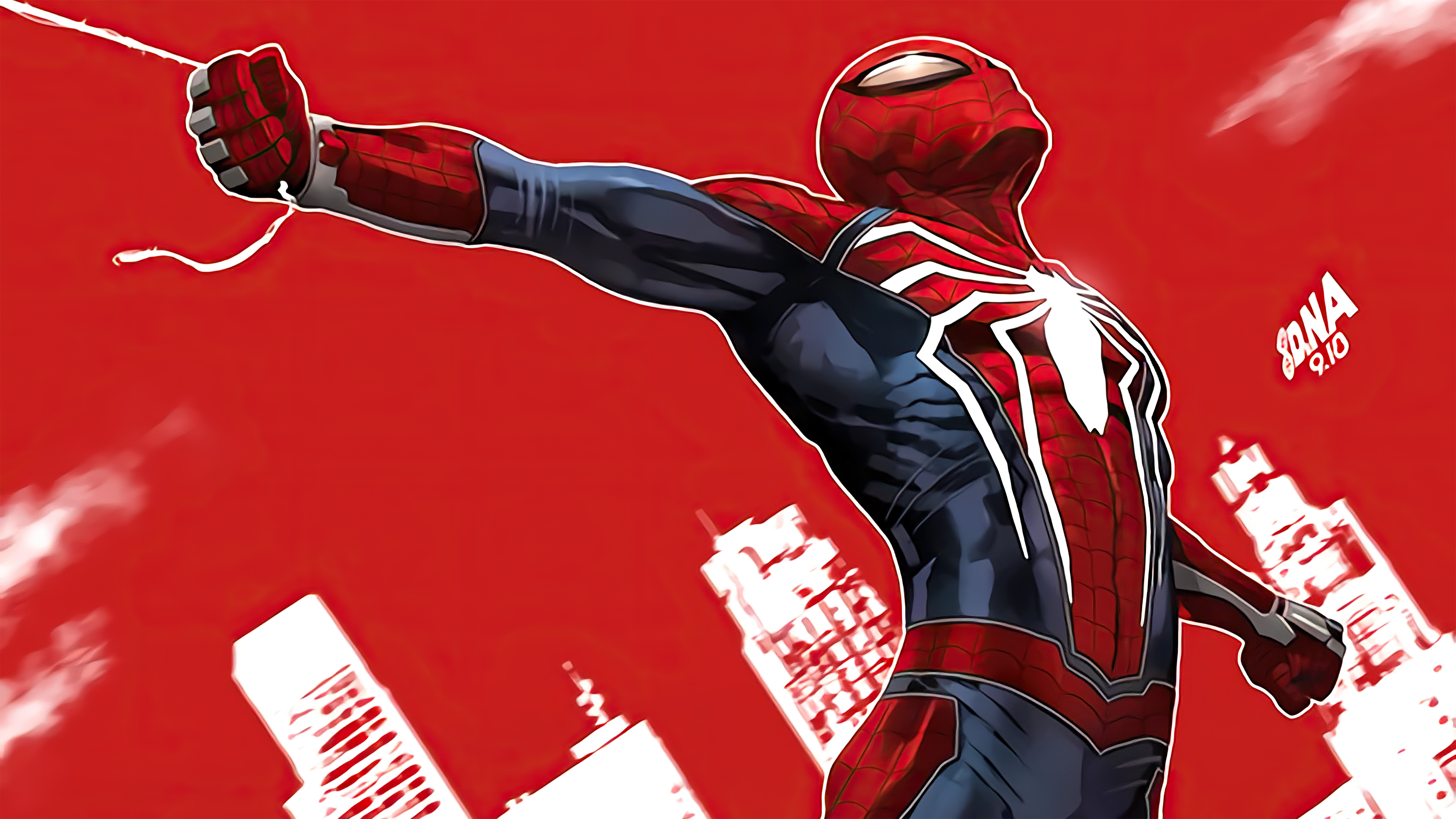 Spiderman Comic Arts 4k Wallpaper HD Superheroes Image