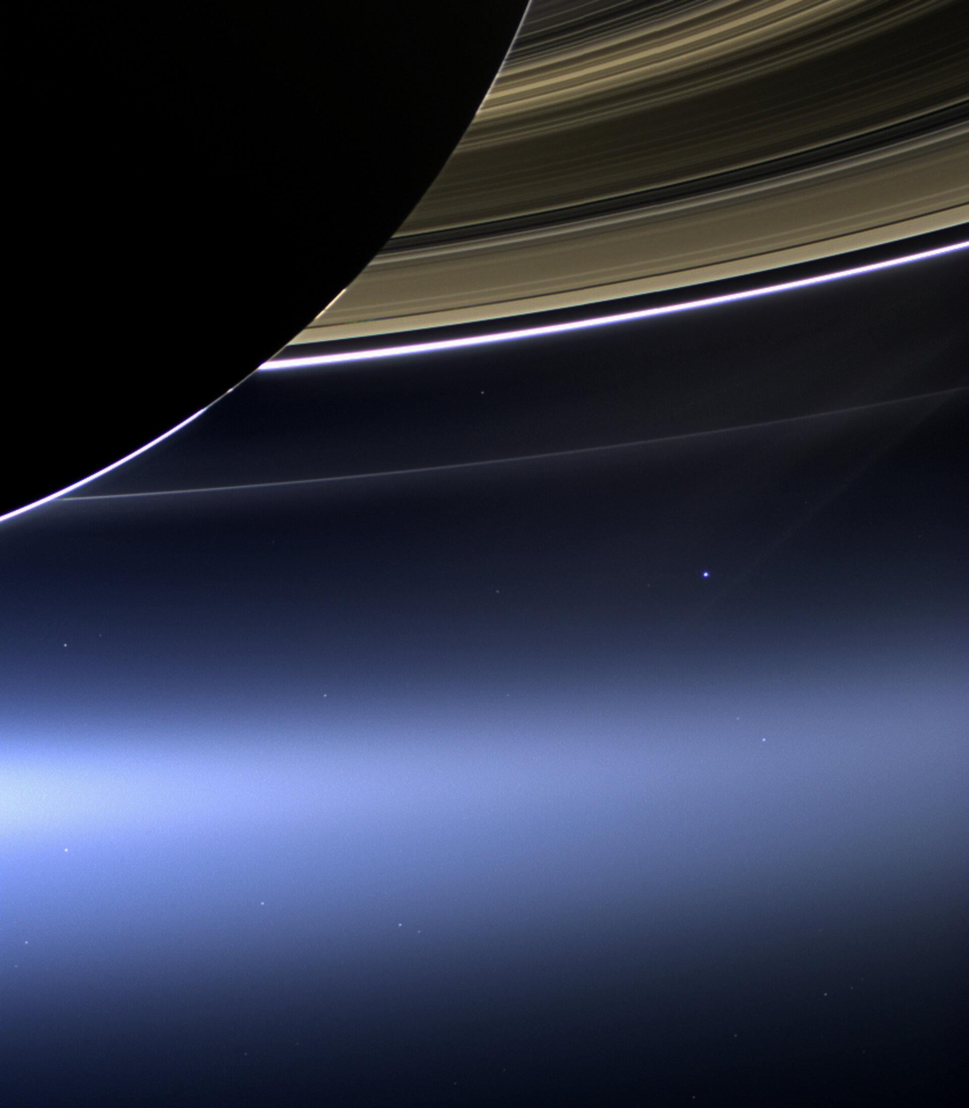 Esa Cassini S Pale Blue Dot