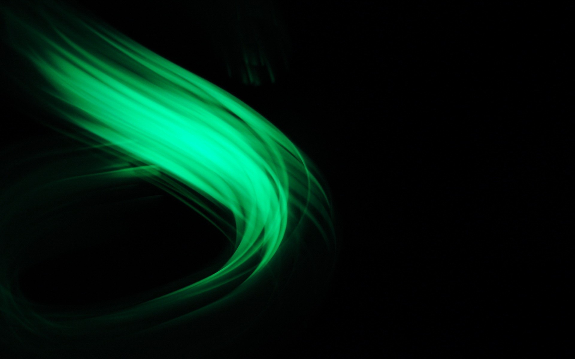 Glowing Green Curve Wallpaper
