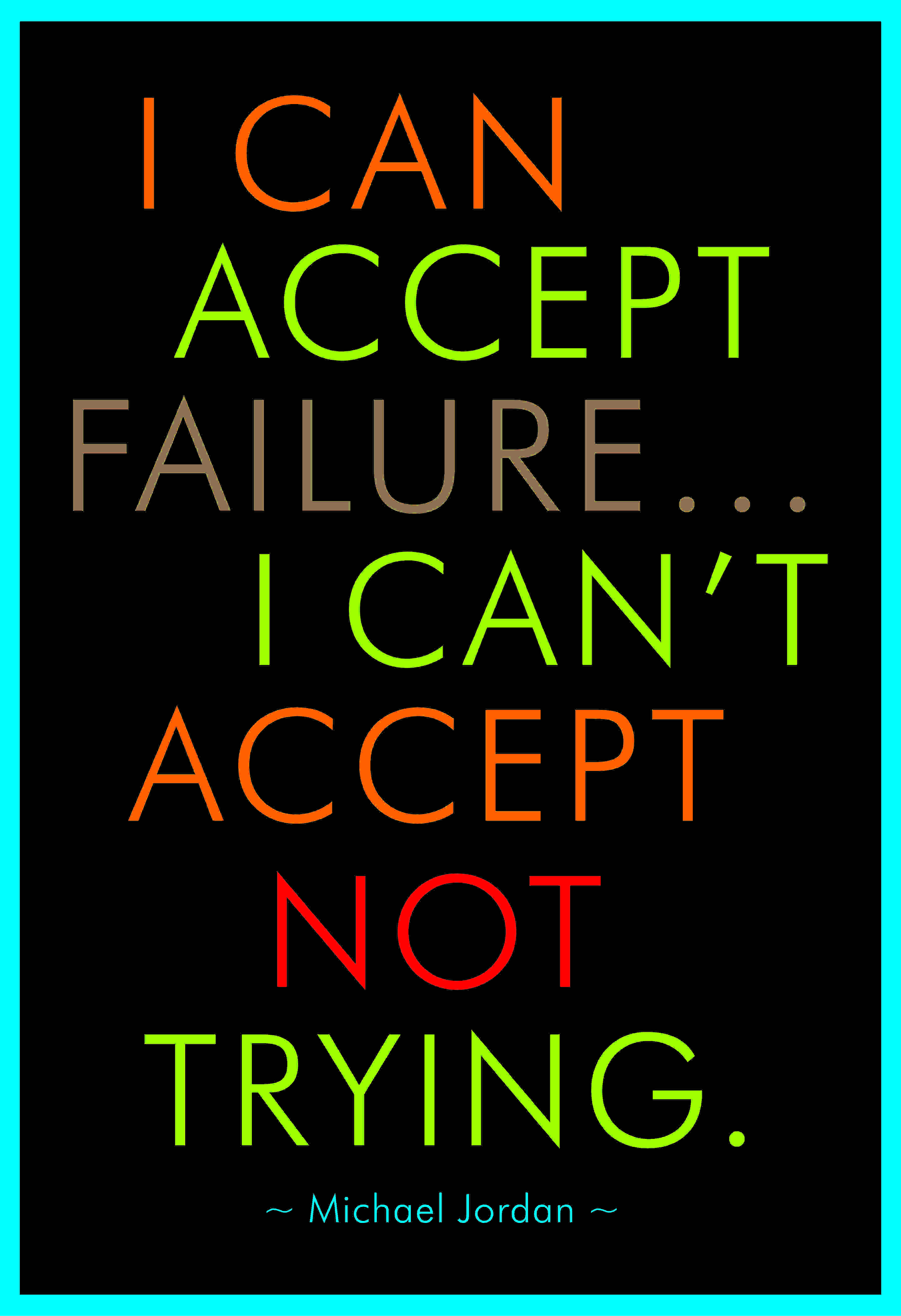 Michael Jordan Quote Photographic Paper Quotes Motivation Posters