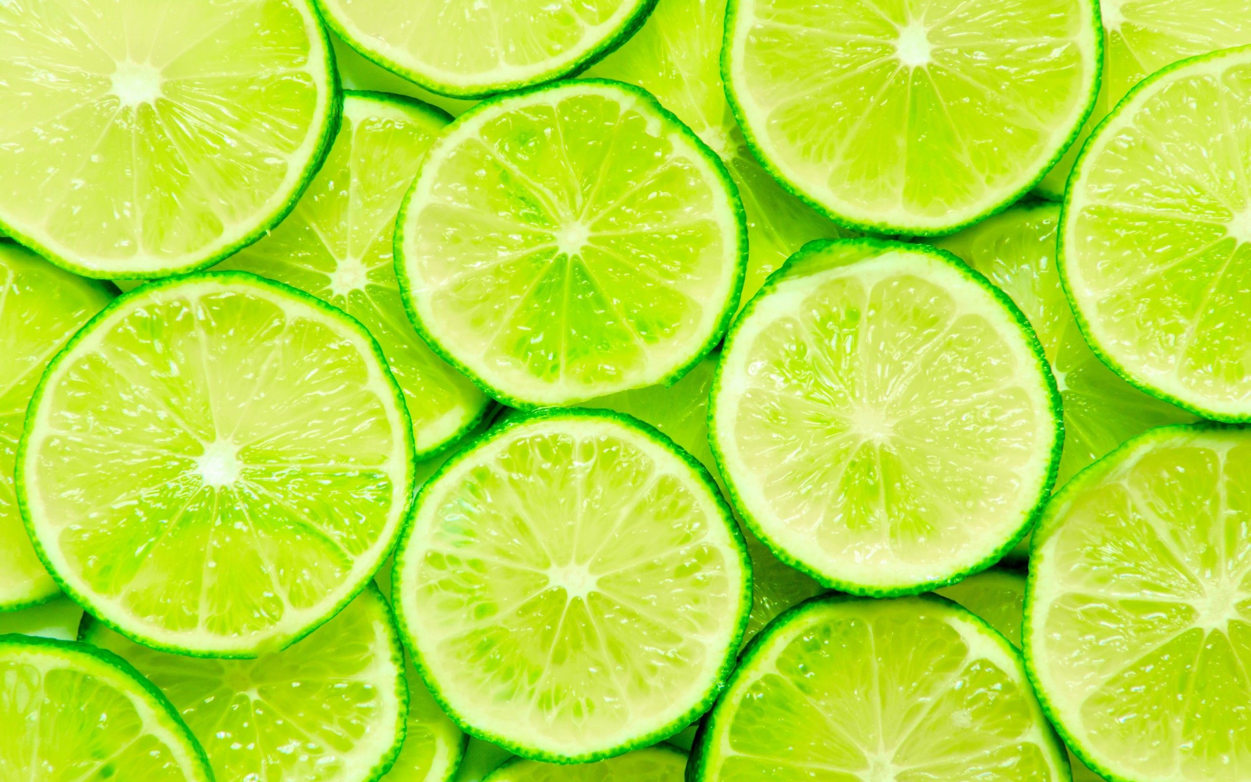 Green Lemon Slices Wallpaper HD For Desktop High Quality