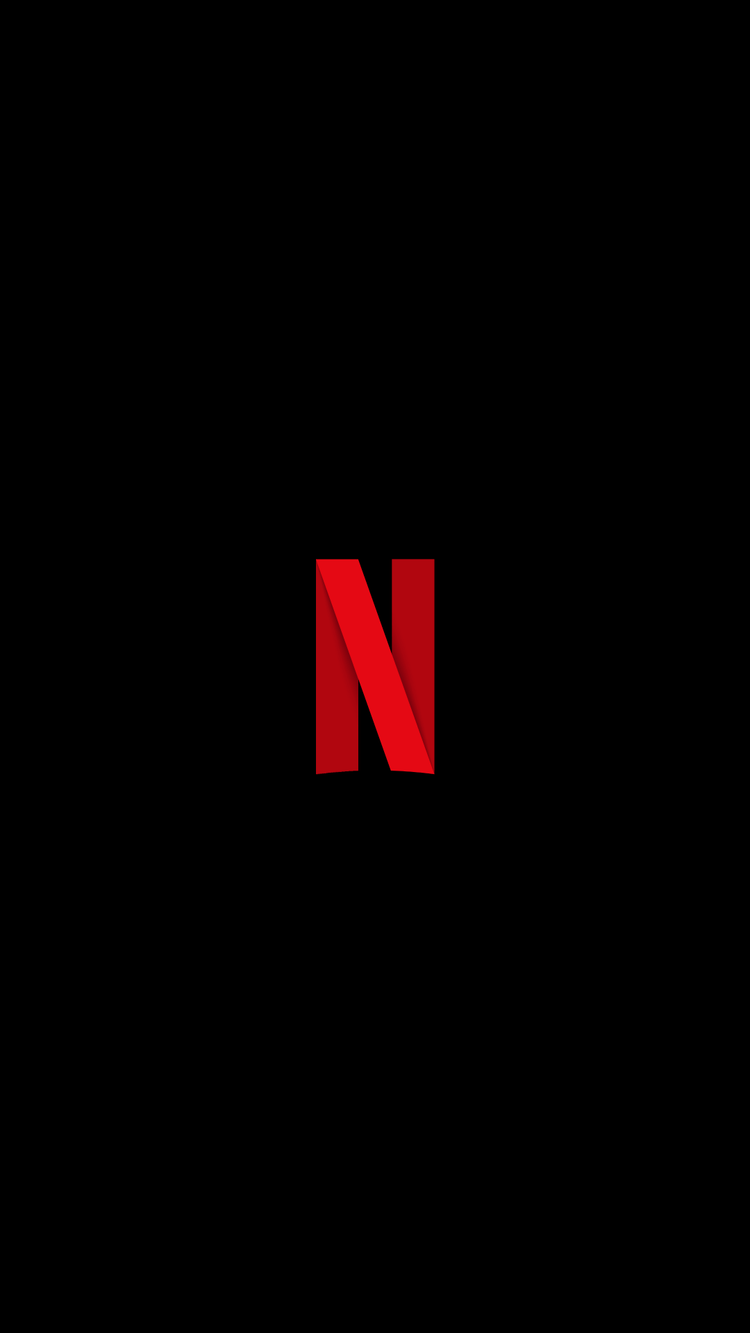 Netflix logo on a black background
