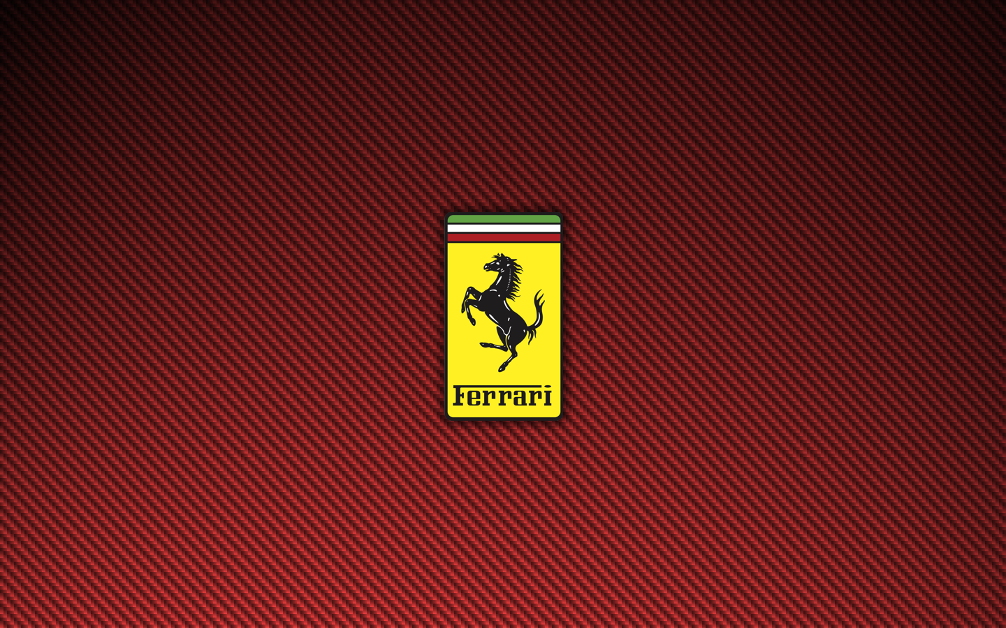 Red Ferrari Carbon Fiber Logo Wallpaper 8160 1440 x 900 1440x900
