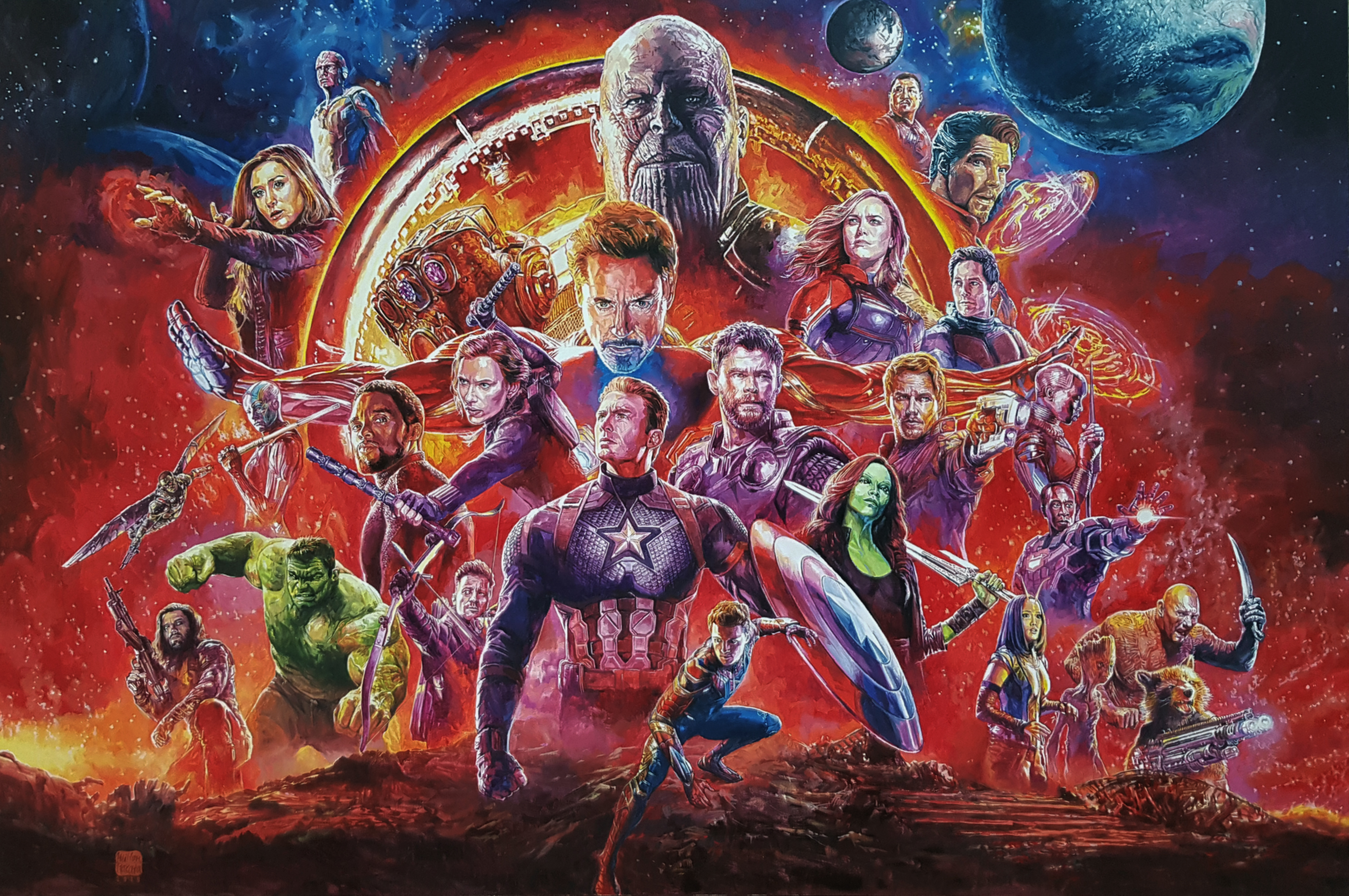 Avengers Infinity War Sketch Artwork Wallpaper HD Superheroes