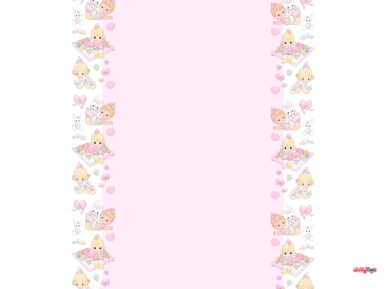 Precious Moments Baby Girl Ger Layout Template Background