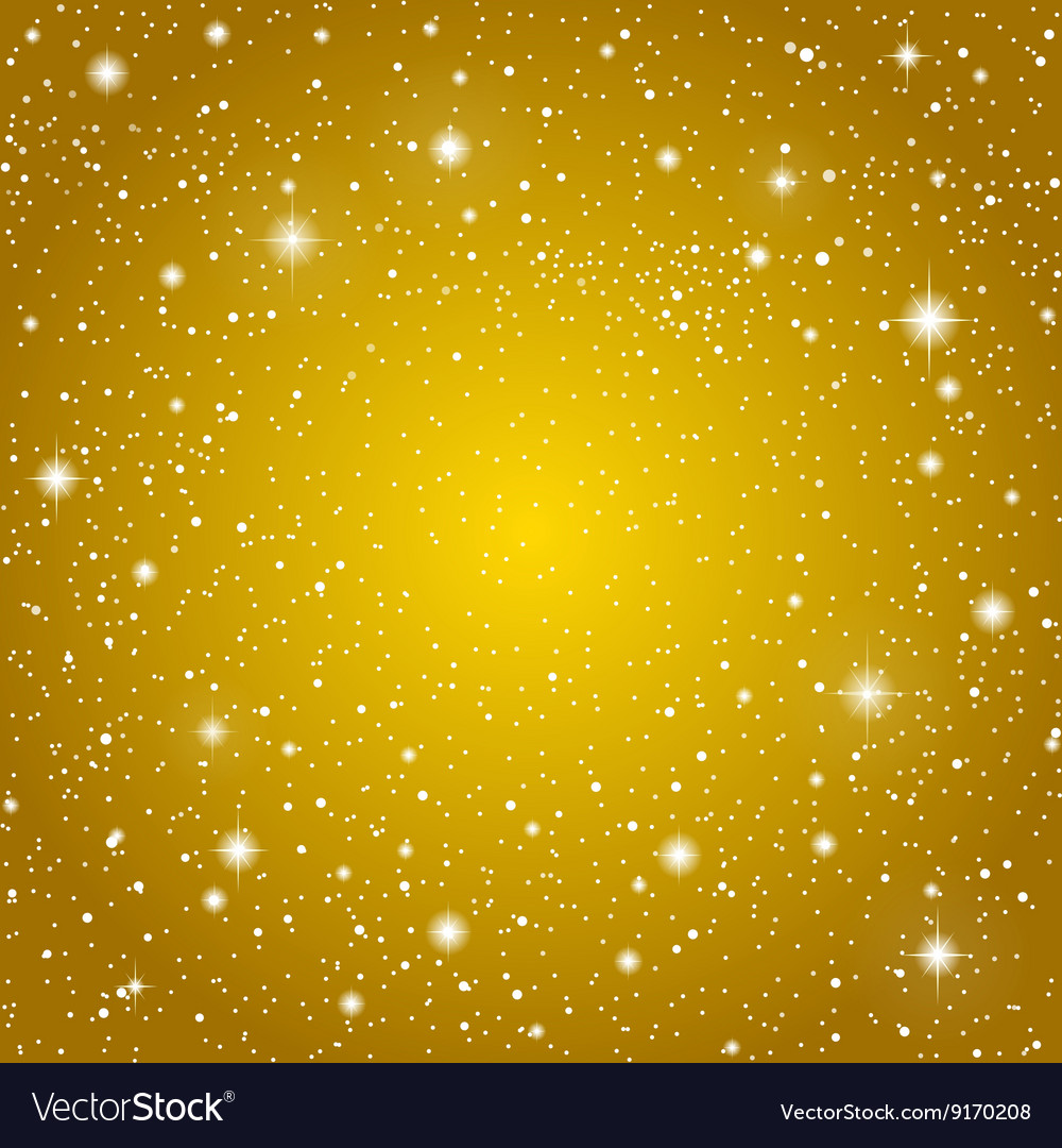 Background Golden Starry Sky Eps Royalty Vector