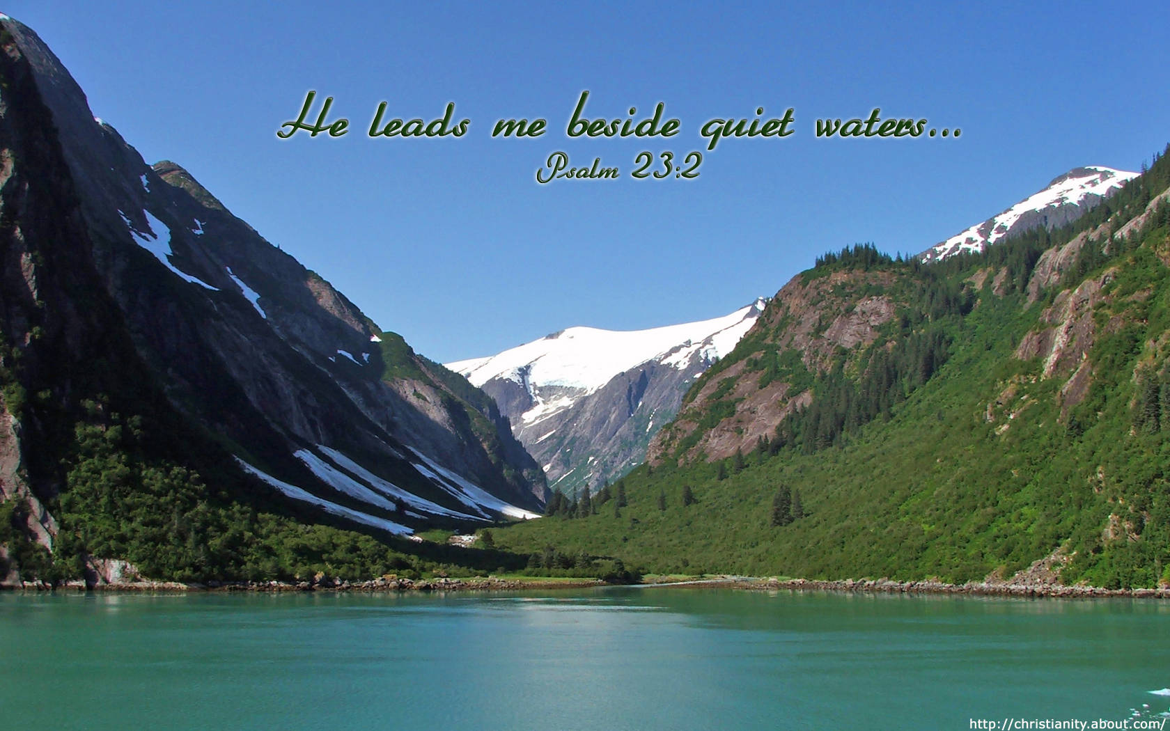 Psalm Still Waters Wallpaper Christian And