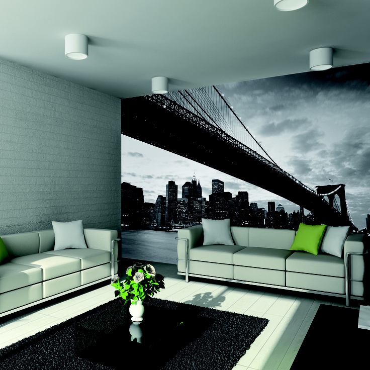 New York Skyline Wallpaper Mural Wall Places Spaces