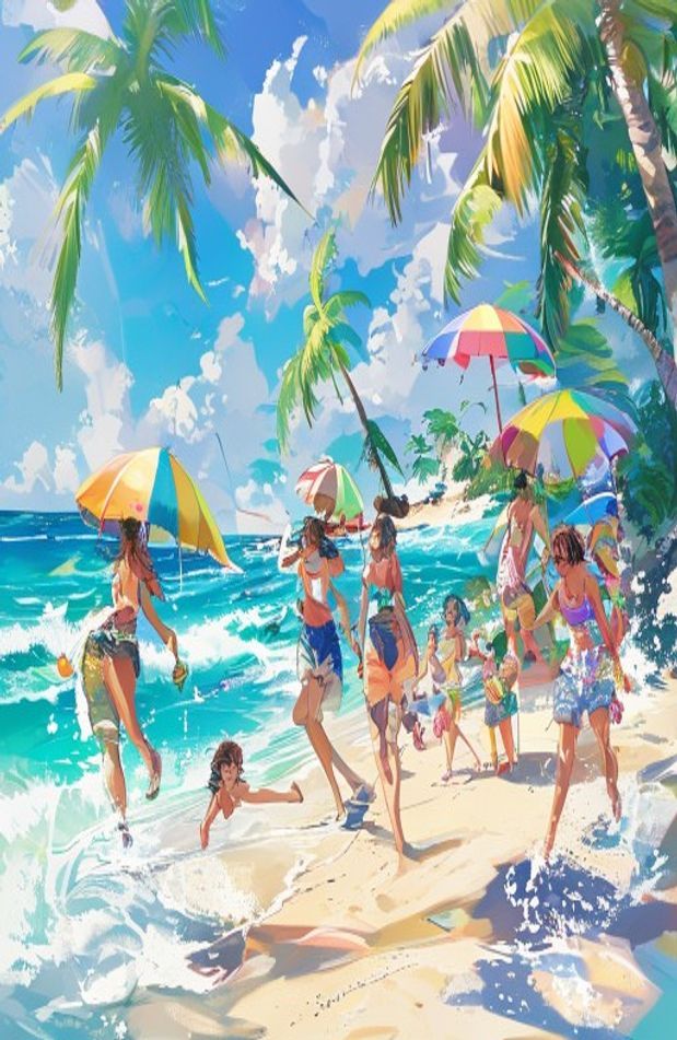 Anime Beach Wallpaper